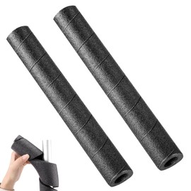 Huakaile 2 Pieces 15.74" Pipe Insulation Foam Tube Hollow, Soft Bright Black Pool Noodles Foam, Multi-Purpose Pipe Protection Wrap Tubing for Water Pipe Round Core Swimming Pool Handle