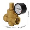 DN20 Water Pressure Decompression Valve with Gauge Meter Brass Material
