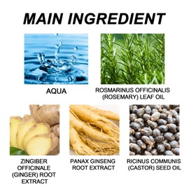 Haar Wachstum Serum Haarserum Anti Haarausfall Haarwuchsmittel Frauen Männer, Haarausfall und Haar-Behandlung Haar Serum mit Kopfhautmassagegerät Haaröl Applikator für gesundes Haarwachstum, 35ml