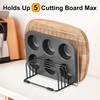 2 Pack Cutting Board Organizer, 5 Slot Cutting Board Holder