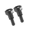 Partuto 2pcs Fuel Line Quick Connect Straight Push-On Single Barb