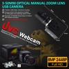 IFWATER USB Camera 8MP 10X Optical Zoom Webcam 5-50mm Varifocal