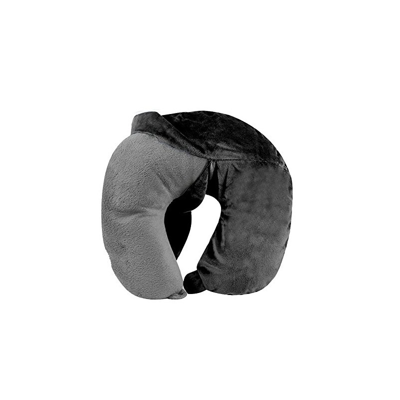 Cloudz Washable Travel Neck Pillow Cover - Black