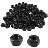 Hitefu 100PCS M4 x 0.7mm Hex Lock Nuts, Black Nylon