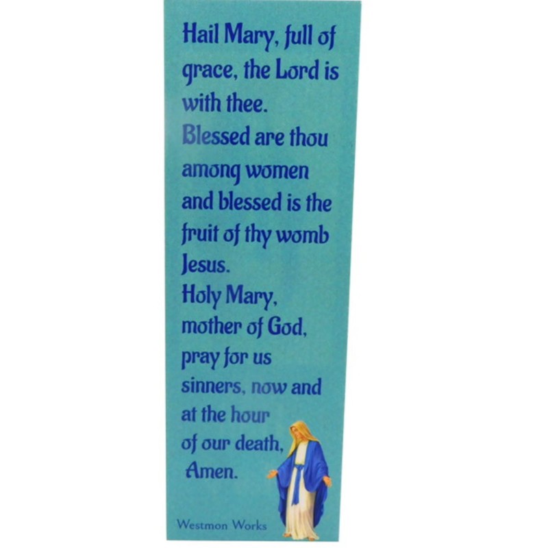 Hail Mary Bookmark Holy Cards Bundle with Prayer Student Class