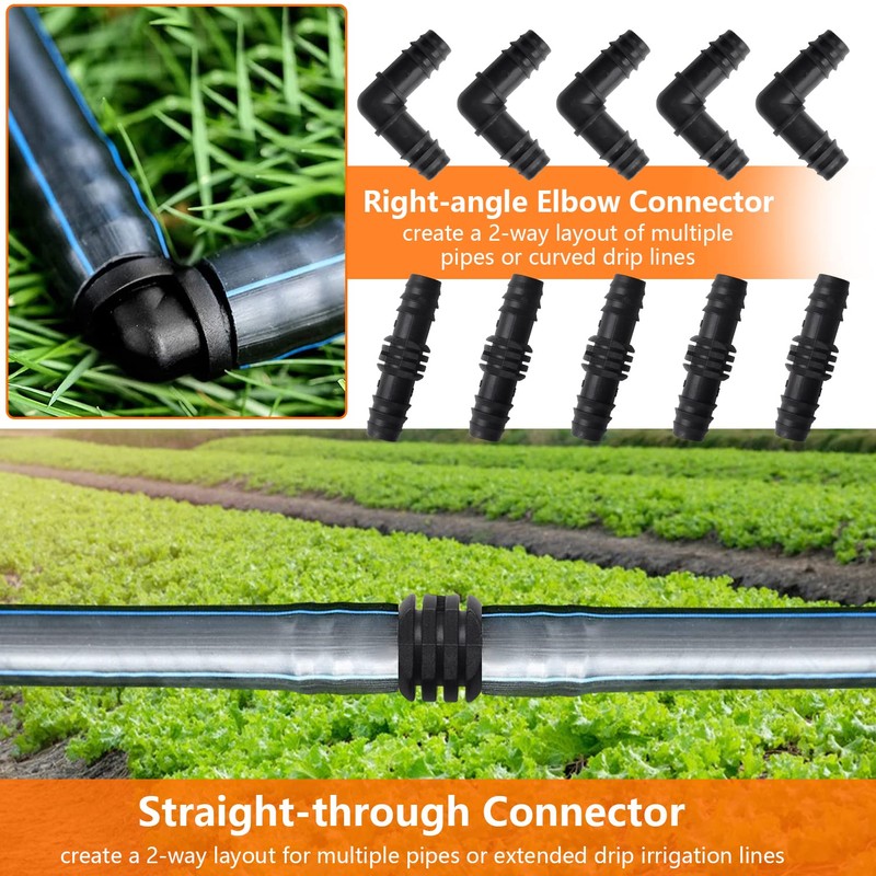 GZkushi Irrigation Garden Hose Connector, Drip Hose Connector, Irrigation Connection