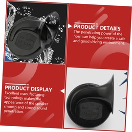 BESPORTBLE 2pcs Snail Horn Motorcycle Train Horn Car Horn Electric Horn Super Loud Horn Air Horns for Trucks Super Loud Train Loud Train Horn Automobile Speakers Rocker Switch Tweeter Abs Red