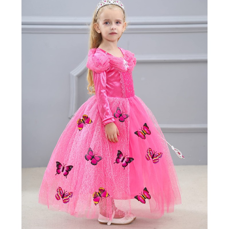 SANNYHHOOT - Disfraz de Princesa para niñas, 1red with Accessories,