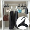 FIBOUND 6-Pack Black Purse Hooks - Space-Saving Bag Hangers for