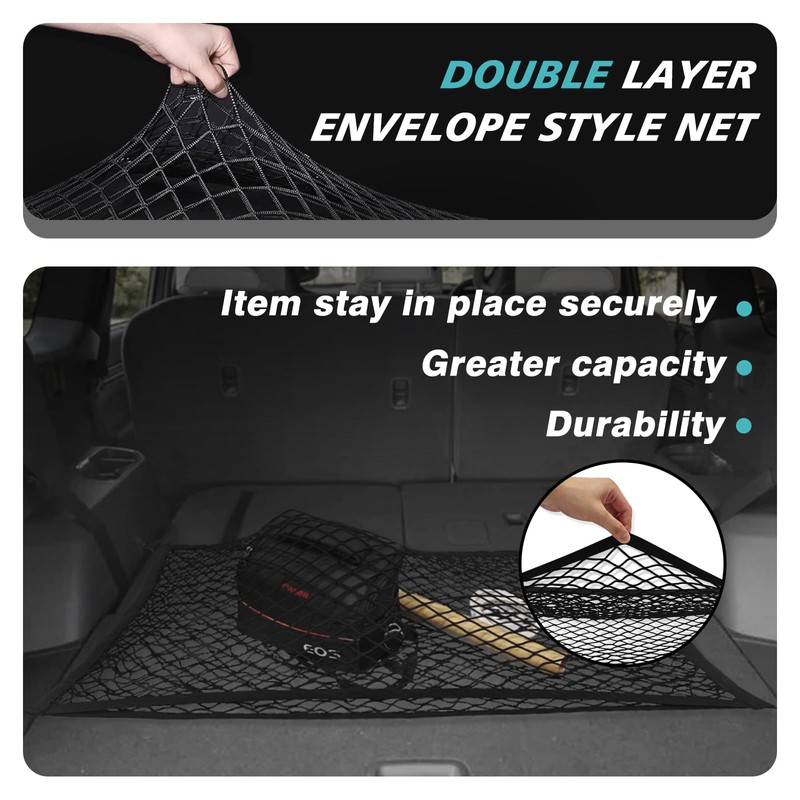 BestEvMod Cargo Envelope Style Mesh Net Compatible with Kia EV9