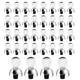 Super Strong Whiteboard Magnetic Map Pins, Cosego, 50 Pieces Clear Push Pins Assortment - Great for Maps, Whiteboards, Fridge