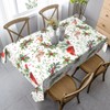 Worltoldb Christmas Tablecloths Polyester Table Cloth for Kitchen Dinning Table