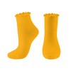 UTTPLL Womens-Ruffle-Turn-Cuff-Casual-Lettuce Socks Lovely Double Needle Ankle Boot Socks Athletic