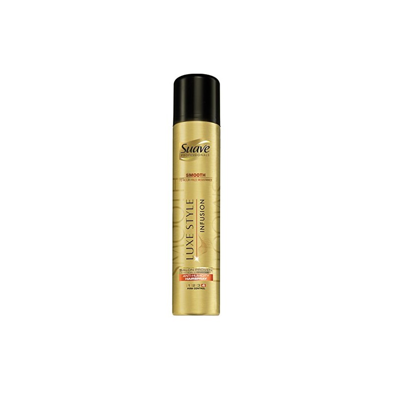 Suave Professionals Hairspray, Luxe Styling Infusion Smooth Anti-Humidity 8.5 oz