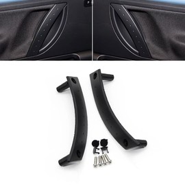 Goodithy 2PCS Door Pull Handle Covers, for Volkswagen VW Beetle, Interior Left/Right Door Handle Panel Set Trim Replacement 1998-2010 1C0867171A/1C0867172A (Black)