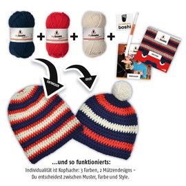 Noris 606311035 - Häkel-Set, myboshi, Iga/Tama