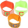 LIOOBO Football Captain Armband: 3Pcs Adjustable Captain Armbands, Football Arm