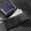 GROOVE GEAR ggs-1023 Men's Wallet, Bi-Fold Wallet, Saffiano Leather, Cross-Line