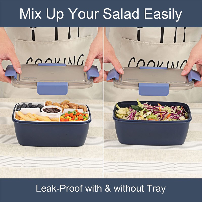 Caperci Caperci Large Salad Container Bowl for Lunch - Better