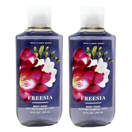 Generic Bath and Body Work FREESIA Body Wash 2 Piece Bundle - 10 fl oz / 295 mL each