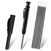 Solid Carpenter Pencil, Mechanical Carpenter Pencils with 6 Refills, Heavy