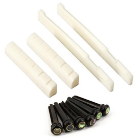Bone Nut Saddle Acoustic Guitar Nut Blank White Beef Bone Saddle Blanks For 6 String Classical Folk Guitar 2 Sets 4pcs