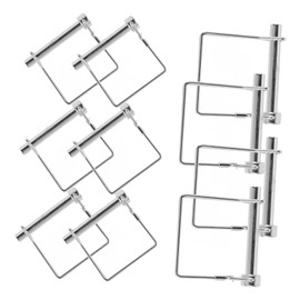 Anneome 10pcs Heavy Duty Square Hitch Pin Locking Pin for Trailers Rvs Versatile Easy to Install Suitable for Various Trailer Connectors Applications