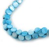 Avalaya Light Blue Coin Shell Bead Cluster with Black Faux