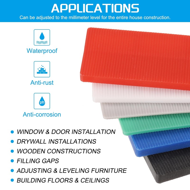 QUARKZMAN Pack of 60 Plastic Spacer Plates 100 x 28