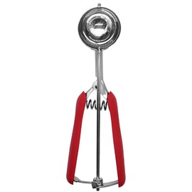 Hoshen Stainless Steel Cookie Scoop Durable Ice Meatball Scoop 5cm Diameter Red
