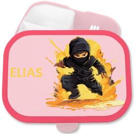 Children's Campus Lunch Box for Mepal - Ninja Shadow Warrior Battle Style - 750 ml - Pink - Lunch Box Lunch Box Mepal Campus Compartments