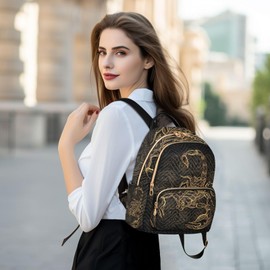 Ouhene Scorpion Mini Backpack Purse for Women Casual Lightweight Travel Shoulder Bag Ladies Bag