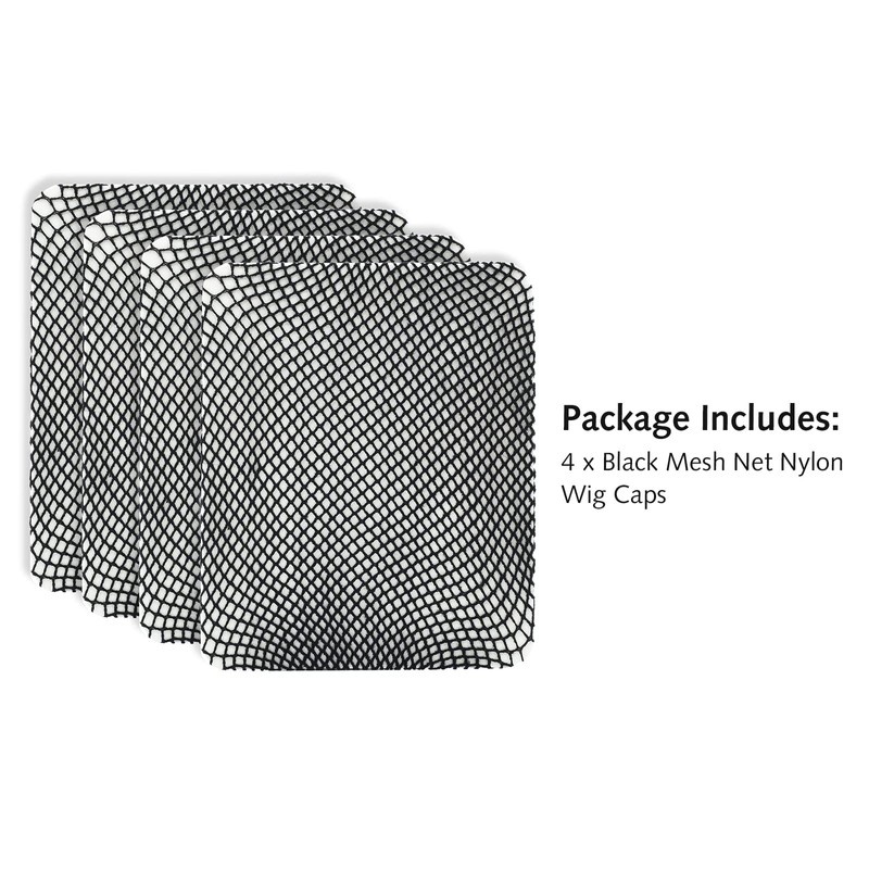 Yamel Mesh Wig Cap Net, 4 Pieces Hair Mesh Net