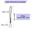 LUMLLSAJI Paracord Lanyards - 3 Pcs Braided Necklace Key Chains