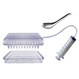 AIXXCUVQ Sushi Making Kit Food Grade Tools for Gastronomy Experts Quick Preparing PC Caviar Maker Spoon Roe BPA-Free, Type 2