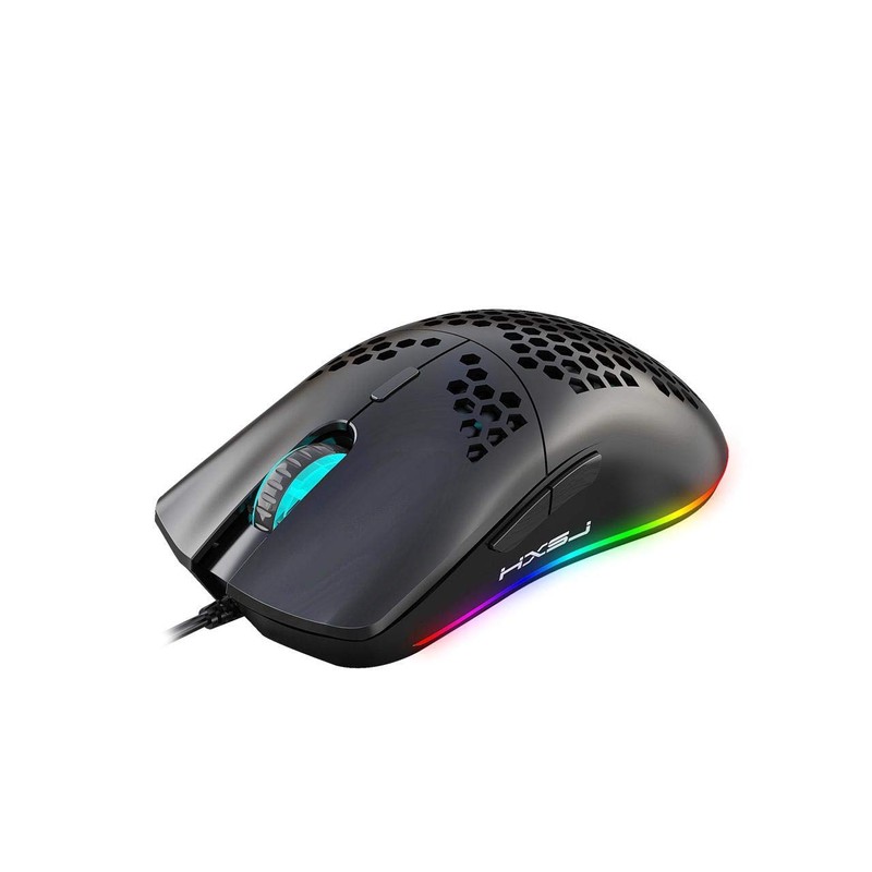 RGB Gaming Mouse with Honeycomb Shell, Ultraweave Cable, 6400 DPI