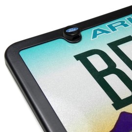 iPick Image for Ford Logo on Black ABS Plastic License Plate Frame Screw Covers