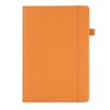 A5 Lined Notebook Portable PU Leather Hardcover Notebook with Elastic