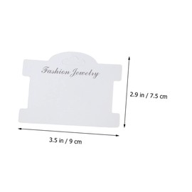 TEHAUX 100pcs Jewelry Display Cards for Bracelets Cardboard Holders for Jewelry Retail for Business and