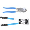 waltyotur Battery Cable Lug Crimper Tool 6-50mm2, Wire Crimping Tool, Pliers Crimping Wire Cable with Cable Cutter for 10, 8, 6, 4 ,2, 1/0 AWG Wire Cable Cutting and Crimping