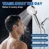 Cobbe® All Metal Handheld Shower Head, 3 Spray Settings, Mirror