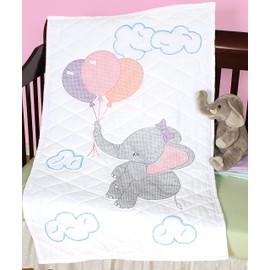 Jack Dempsey Crib Quilt Top Elephant