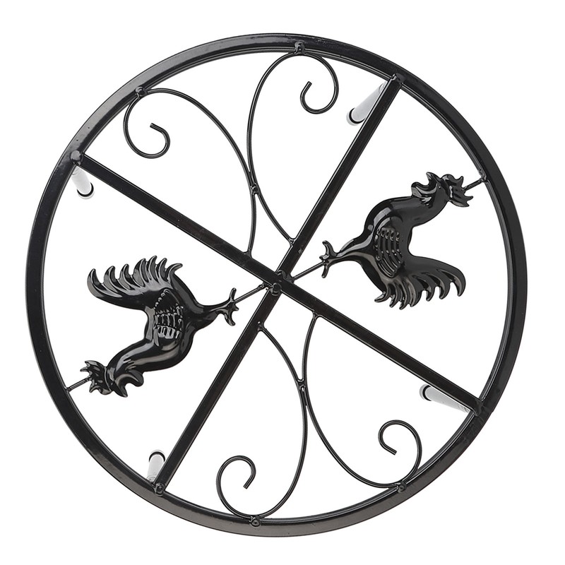 Chicken Feeder Metal Stand Indoor Outdoor Iron Flower Pot Holder