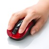 Sanwa Supply MA-BTBL29RN Bluetooth 5.0 Blue LED Mouse (Red)