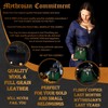 Mythrojan Medieval Small Leather Belt Pouch LARP Renaissance Waist Bag