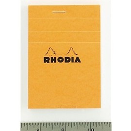 Rhodia Classic Notebooks Staplebound 3" x 4 3/4" Orange Grid Sold in Units of2