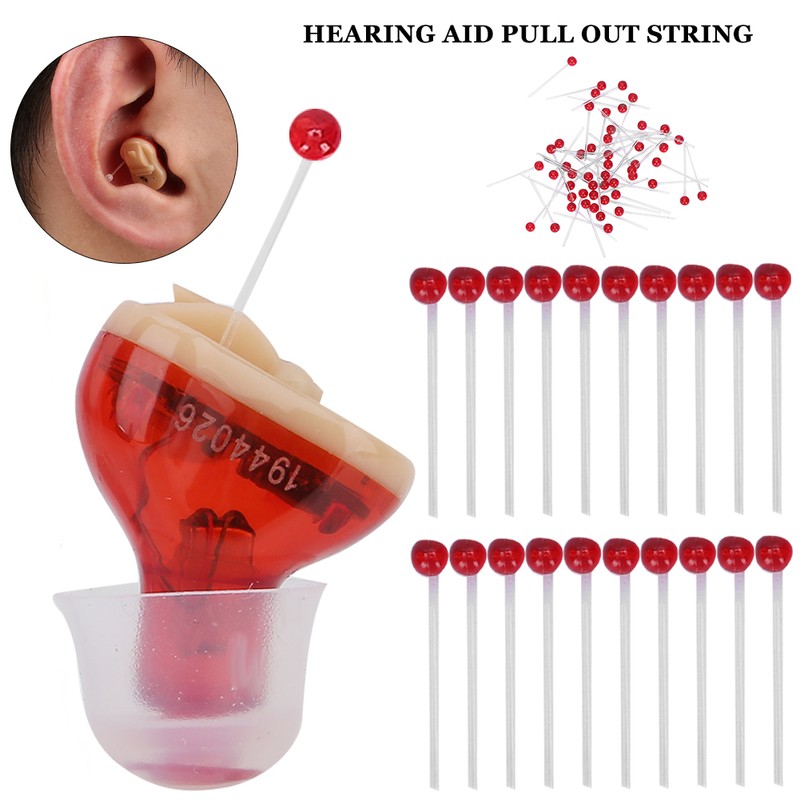 50pcs / bag Hearing Aid Pull Out String Portable Professional