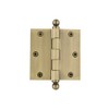 Nostalgic Warehouse Ball-Tip Residential Door Hinge with Square Corners