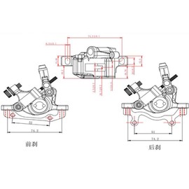 OSC ZOOM HB-100 Mountain Bike Line Pull Hydraulic Disc Brake Set Hydraulic Disc Brake Tool Caliper Front/Rear Set