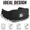 Dip Belt with 36 Inches Heavy Duty Bodybuilding Weight Lifting